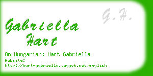 gabriella hart business card